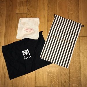 3 Designer Duster Bags—Coach Hendri Bendel Milly